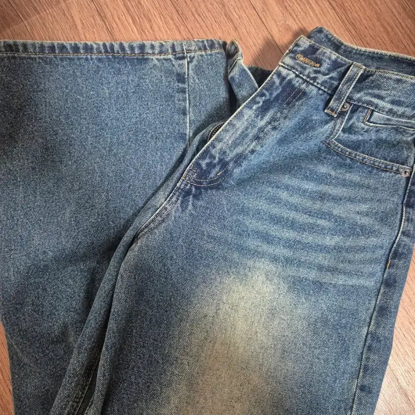 [BUNJANG] Noir Wide Denim Pants Middle Blue / [48] 노이어 와이드 데님팬츠 미들블루