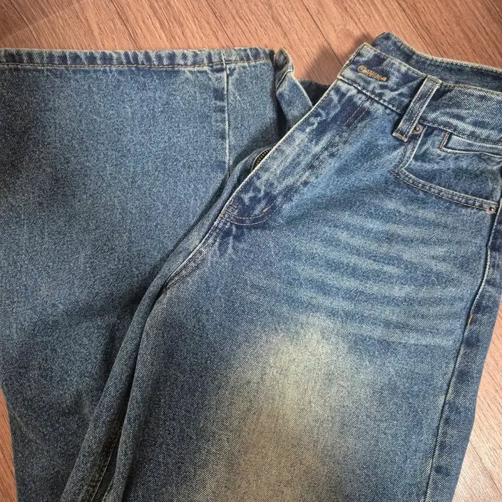 [BUNJANG] Noir Wide Denim Pants Middle Blue / [48] 노이어 와이드 데님팬츠 미들블루