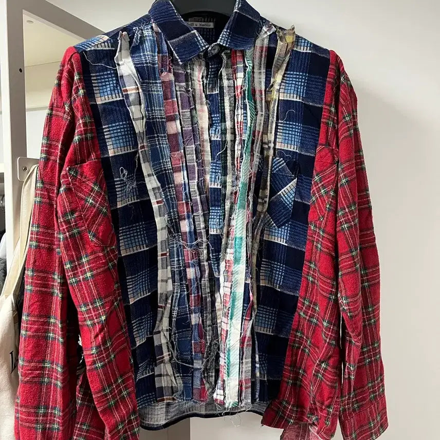 [BUNJANG] Needles Rebuild Patchwork Shirt / 니들스바이리빌드 셔츠입니다