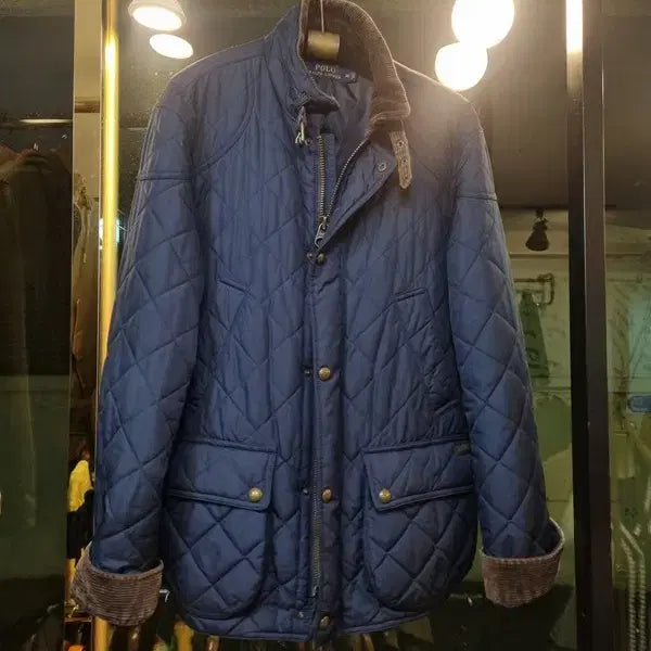 [BUNJANG] Polo Ralph Lauren Camden Quilted Jacket - Size M / 폴로 랄프로렌 코듀로이 배색 M사이즈 캠튼 퀼팅자켓