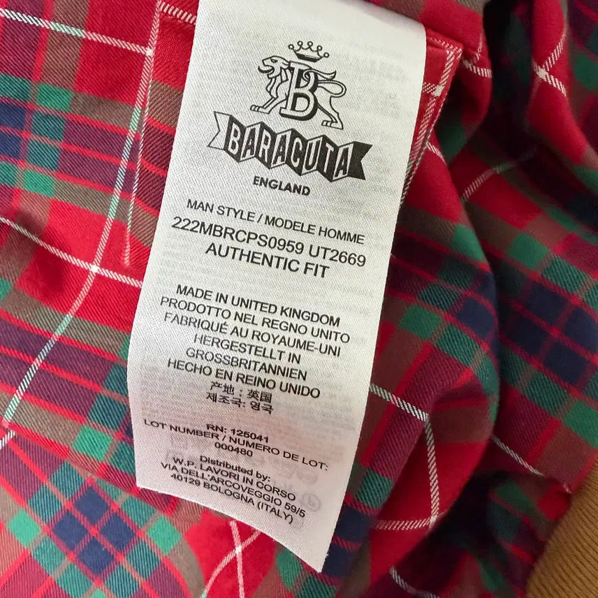 [BUNJANG] Our Legacy Workshop Baracuta G9 Jacket / 아워레가시 워크샵 바라쿠타 g9 38사이즈