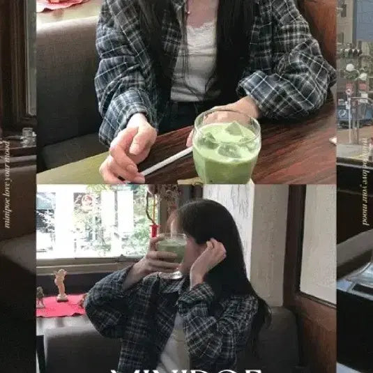 [BUNJANG] Vintage Plaid Check Shirt / 미니포에 플리 체크 셔츠 빈티지 일본 모리걸 아오이유우 깔 산장