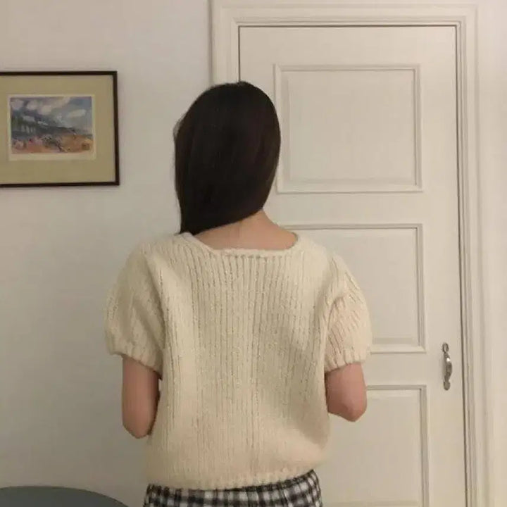 [BUNJANG] Many Many Mode Knit Cardigan - Ivory - New with Tag / 매니매니모드 니트 가디건 택달린 새상품
