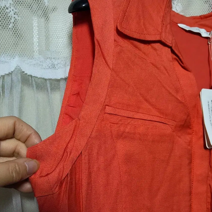 [BUNJANG] ANA CAPRI Orange Sleeveless Dress / [새상품]ANA CAPRI 오렌지색 민소매 원피스