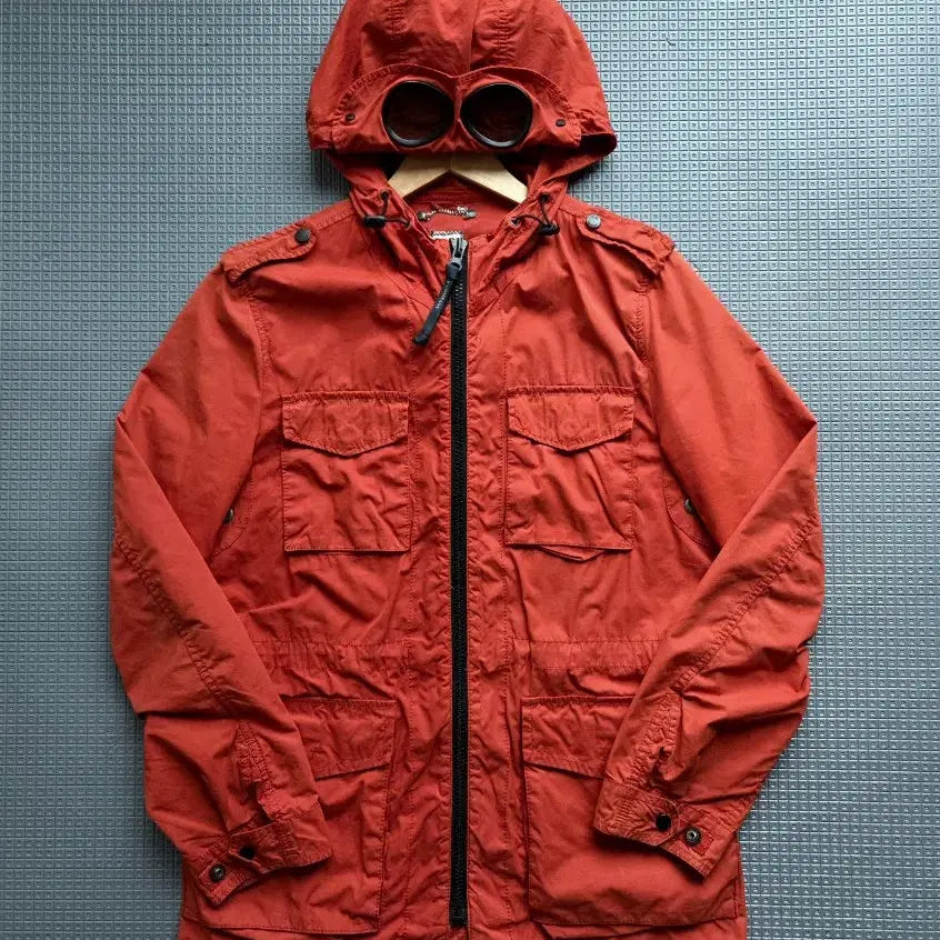 [BUNJANG] CP Company Field Goggle Jacket (Brick Orange) / CP 컴퍼니 내피포함 브릭오렌지 필드 고글자켓