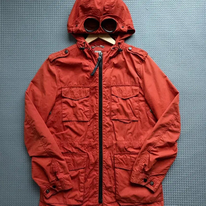 [BUNJANG] CP Company Field Goggle Jacket (Brick Orange) / CP 컴퍼니 내피포함 브릭오렌지 필드 고글자켓