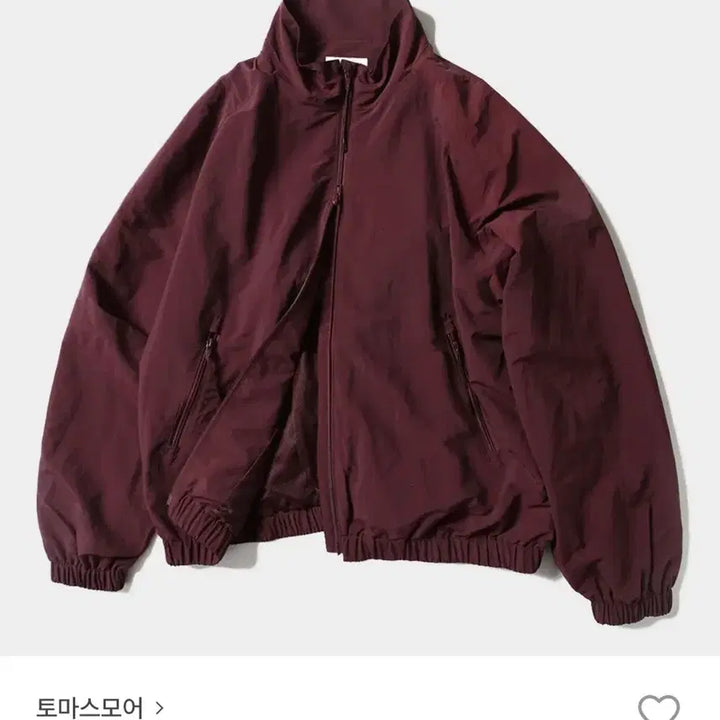 [BUNJANG] Thomas More Bomber Jacket Wine M / 토마스모어 탱커 블루종 와인 m