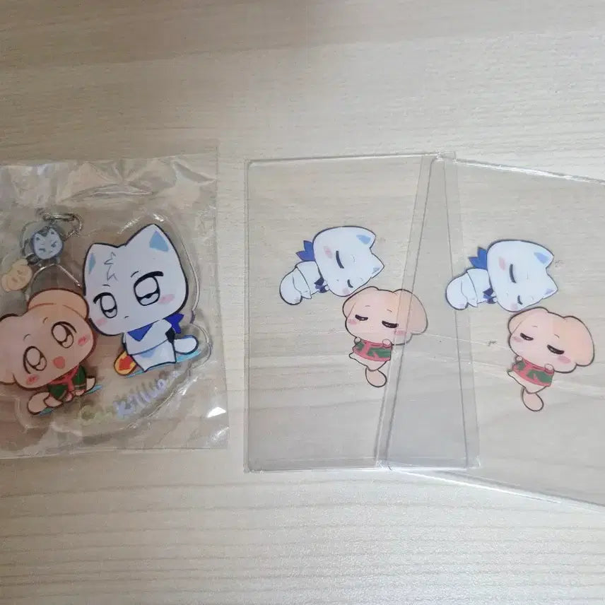 [BUNJANG] Hunter x Hunter Gon and Killua Acrylic Keyring and Photocards Bundle Set / [헌터헌터] 곤 + 키르아 비공굿 아크릴 키링, 포토카드 일괄