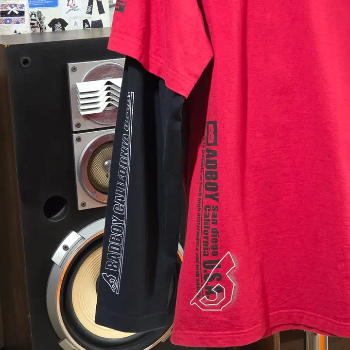 [BUNJANG] BAD BOY Punk Layered Long Sleeve Shirt / JPN 배드보이 펑크 레이어드 롱슬리브