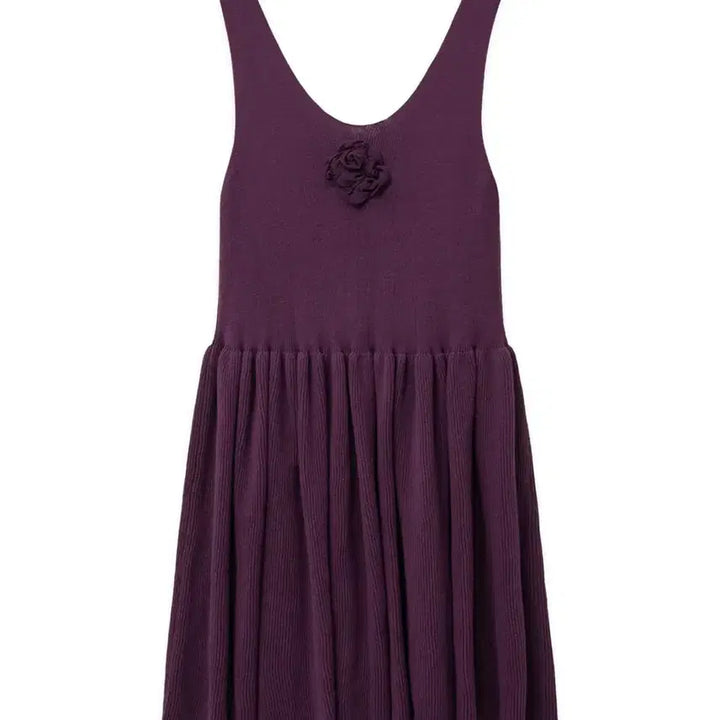 [BUNJANG] Sinoon Rose Knit Dress Purple / sinoon 시눈 로즈 니트 드레스 퍼플