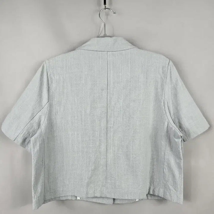 [SOLD OUT] [무료배송]바이영 F 여성 스판 린넨 느낌 루즈핏 크롭 반팔 자켓