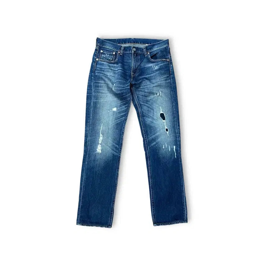 [BUNJANG] Levi's 519 Distressed Selvedge Denim Pants / 리바이스 519 디스트로이드 셀비지 데님 팬츠