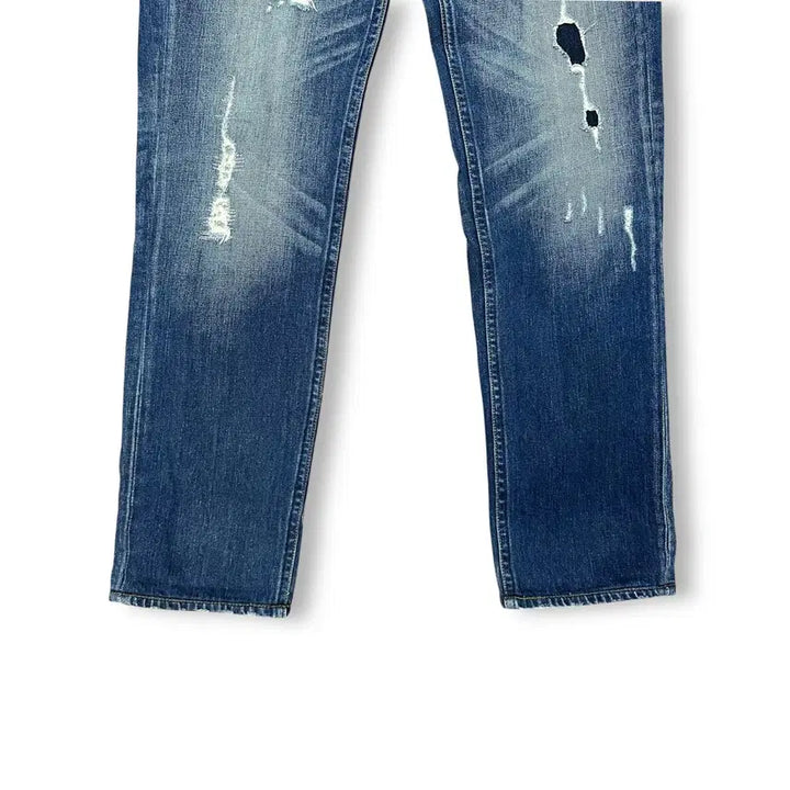 [BUNJANG] Levi's 519 Distressed Selvedge Denim Pants / 리바이스 519 디스트로이드 셀비지 데님 팬츠