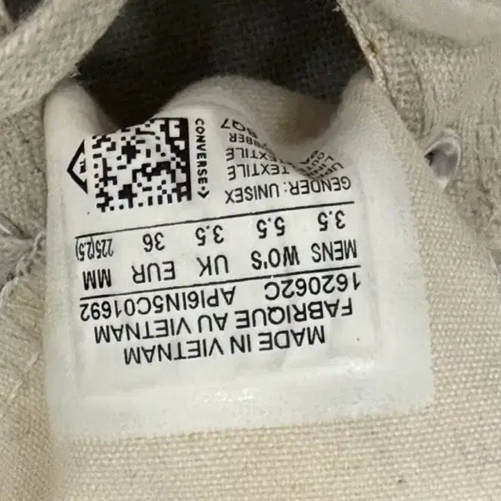 [BUNJANG] Converse Chuck Taylor Ivory Low Top Sneakers / 컨버스 척테일러 아이보리 225