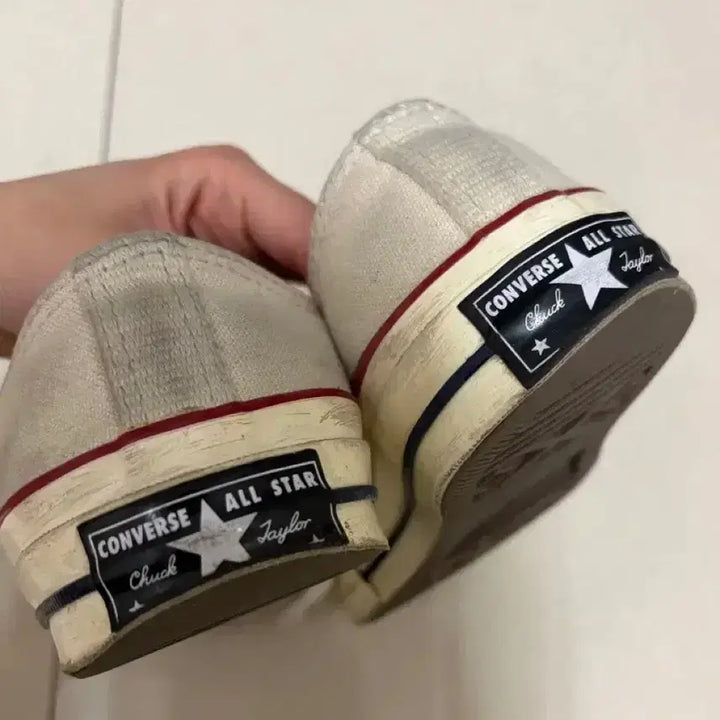 [BUNJANG] Converse Chuck Taylor Ivory Low Top Sneakers / 컨버스 척테일러 아이보리 225