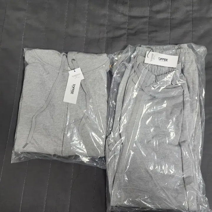 [BUNJANG] Toffee Hooded Zip-up Set / 새제품 상하의 셋업 L) 토피 후드 집업 셋업 그레이