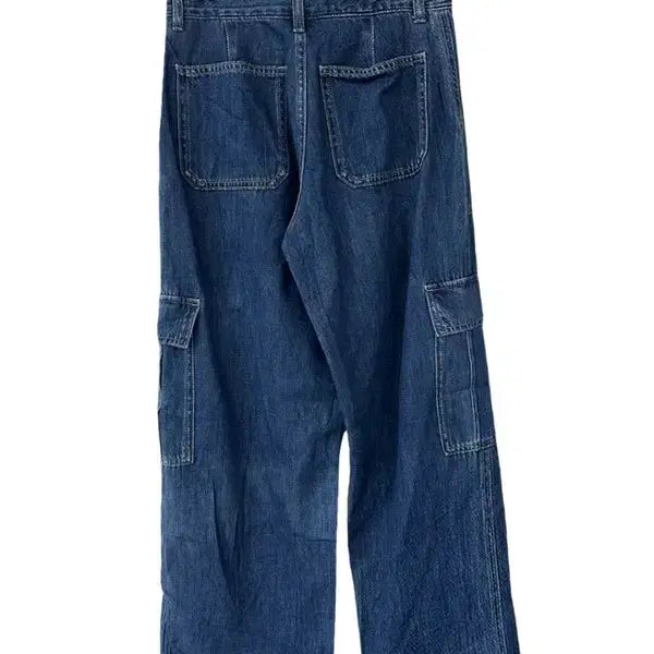 [BUNJANG] GU Jiyu Cargo Pocket Cotton Denim Pants / [S] GU 지유 카고포켓 코튼데님팬츠