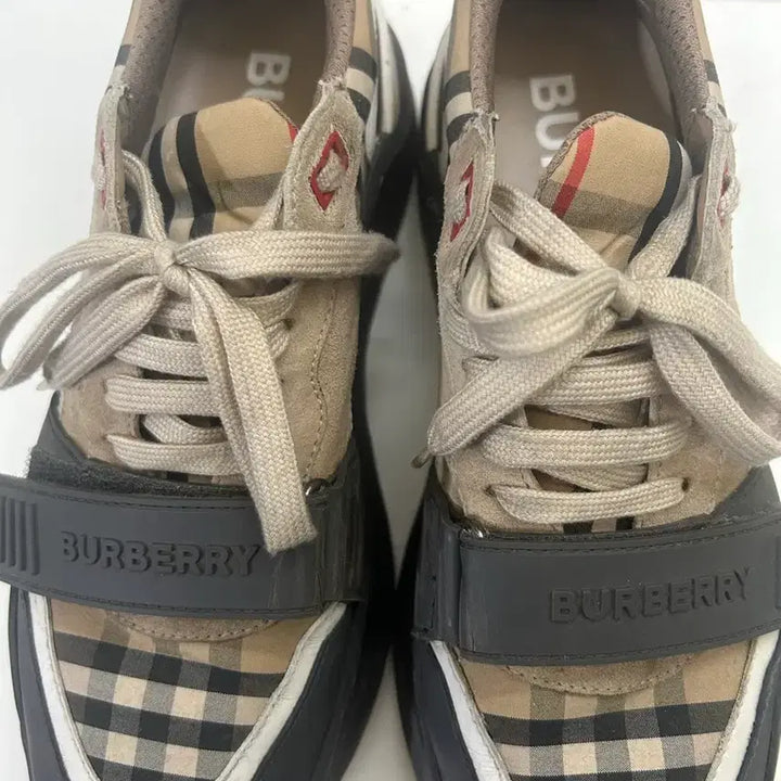 [BUNJANG] Burberry Check Sneakers / 버버리 체크 스니커즈 운동화 42