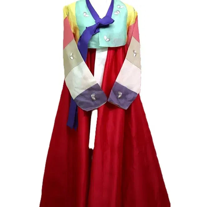 [BUNJANG] Embroidered Women's Hanbok (Size 55-66) / z475 자수 여성한복/여55-66/키160-165/가슴단면45/사놀까
