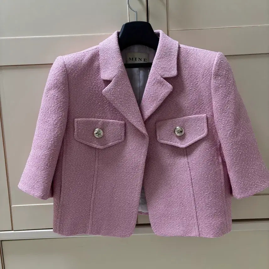 [BUNJANG] Mine Wool Blend Crop Jacket / 마인 울 블렌드 크롭 자켓