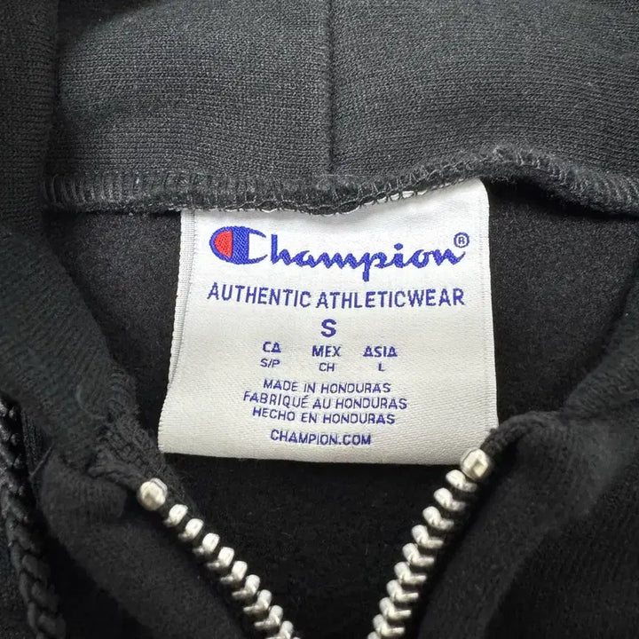 [SOLD OUT] 챔피온 프린스턴 후드집업 블랙 S