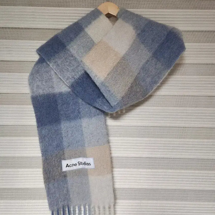 [BUNJANG] Acne Studios Mohair Muffler Pastel Blue Beige / 정품 아크네 스튜디오 모헤어 머플러 파스텔 블루 베이지