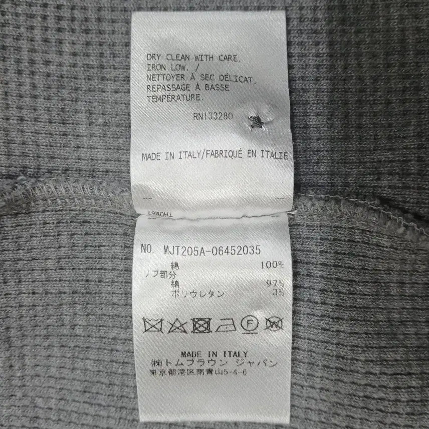 [BUNJANG] Thom Browne Gray Diagonal Knit Sweater / [신형 새상품급 남성용] 톰브라운 회색 사선 니트 4 사이즈