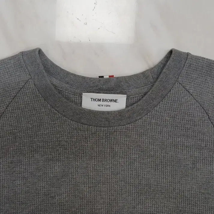 [BUNJANG] Thom Browne Gray Diagonal Knit Sweater / [신형 새상품급 남성용] 톰브라운 회색 사선 니트 4 사이즈