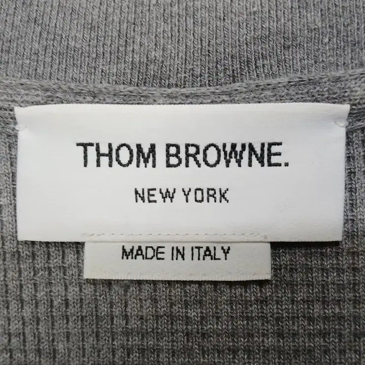 [BUNJANG] Thom Browne Gray Diagonal Knit Sweater / [신형 새상품급 남성용] 톰브라운 회색 사선 니트 4 사이즈