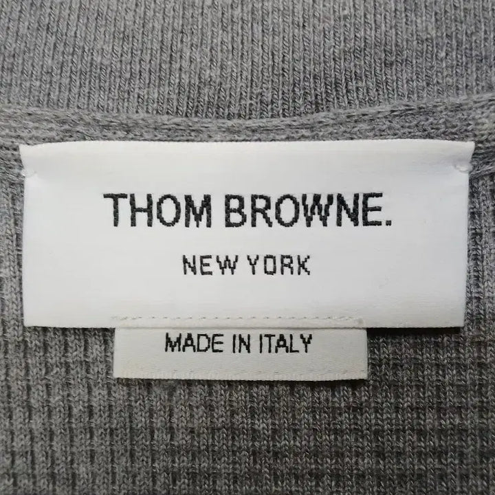 [BUNJANG] Thom Browne Gray Diagonal Knit Sweater / [신형 새상품급 남성용] 톰브라운 회색 사선 니트 4 사이즈