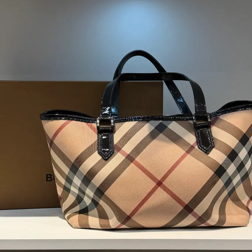 [BUNJANG] Burberry Check Tote Bag / 버버리 체크 토드백