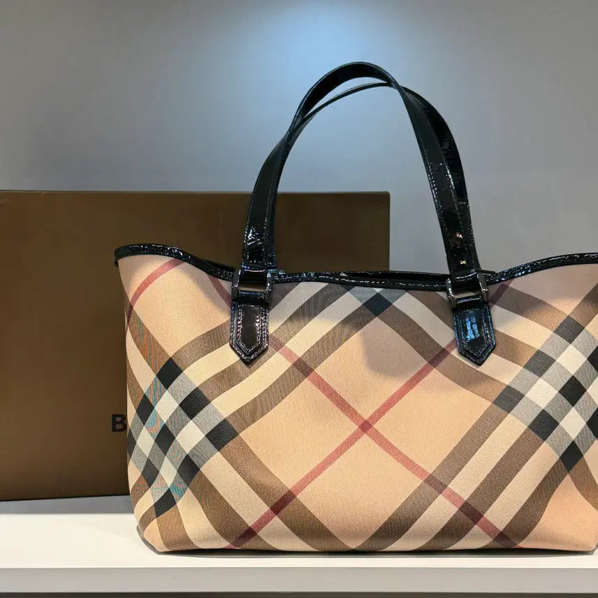 [BUNJANG] Burberry Check Tote Bag / 버버리 체크 토드백