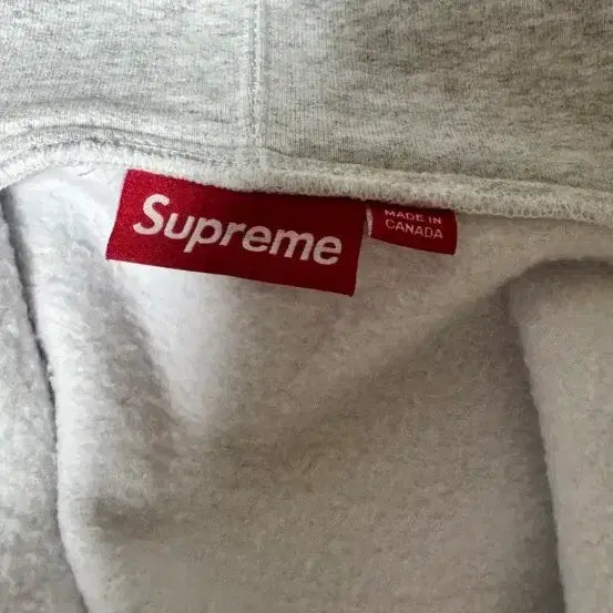 [BUNJANG] Supreme S-Logo Hoodie Gray / 슈프림 S로고 후드집업 그레이 24fw