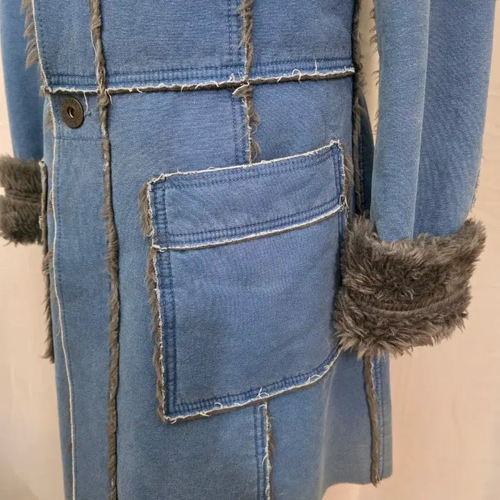 [BUNJANG] DIESEL Denim Shearling Coat / 상태좋음.하자X ) 디젤(DIESEL) 데님 퍼 무스탕.시어링코트