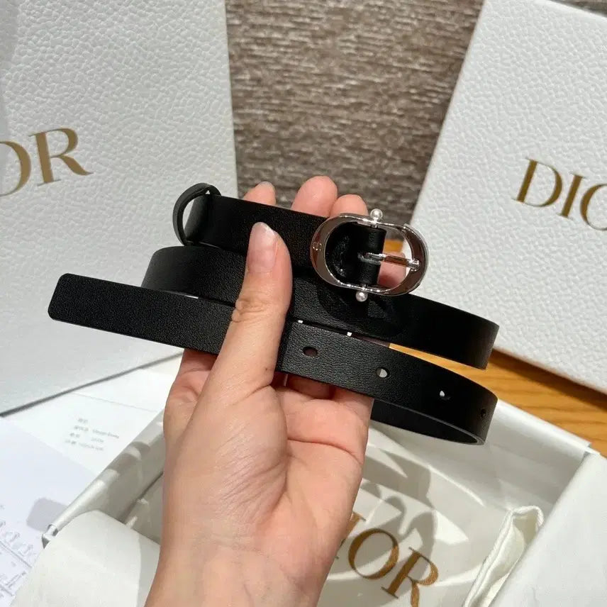 [BUNJANG] Dior CD Buckle Belt / 디올 블랙 CD 버클 벨트