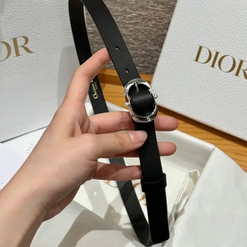 [BUNJANG] Dior CD Buckle Belt / 디올 블랙 CD 버클 벨트