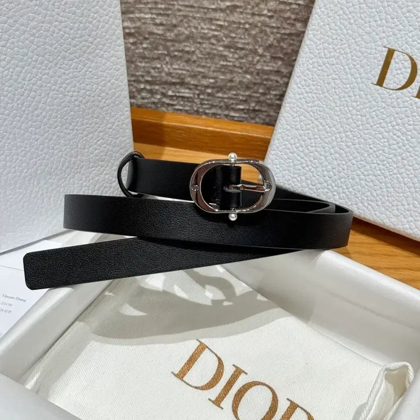[BUNJANG] Dior CD Buckle Belt / 디올 블랙 CD 버클 벨트
