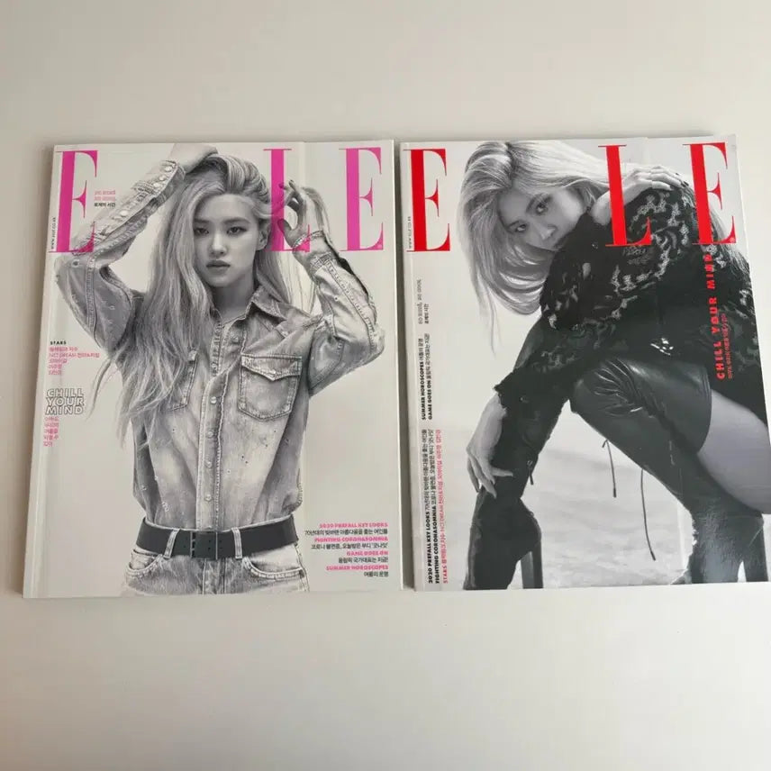 [BUNJANG] Elle Rosé/Ryujin August 2020 Magazine Set / 엘르 로제/류진 2020년 8월호 잡지 2권 1셋트블랙핑크