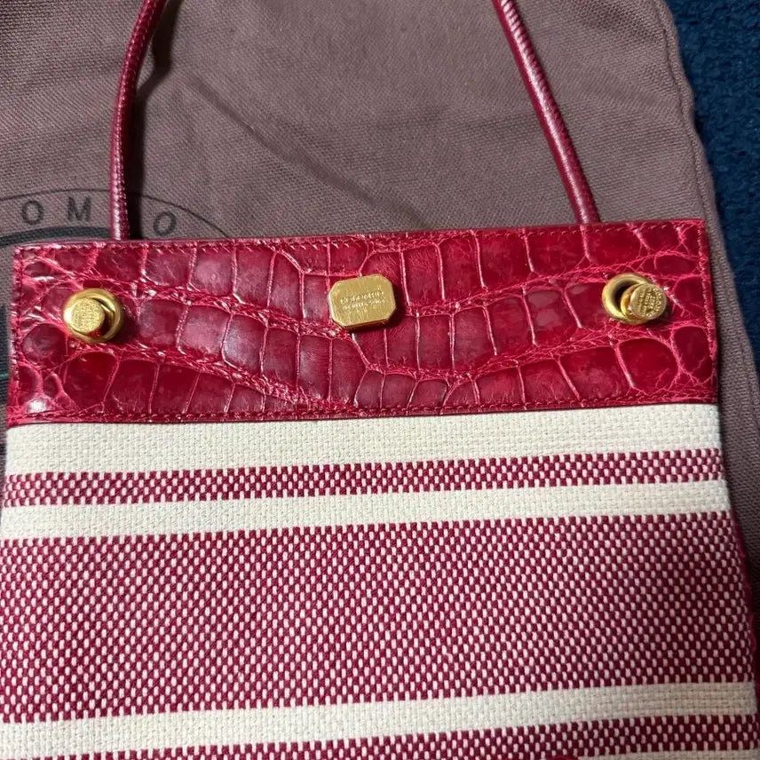 [BUNJANG] Colombo Milano Striped Crossbody Bag / 콜롬보 밀라노 스트라이프 크로스백