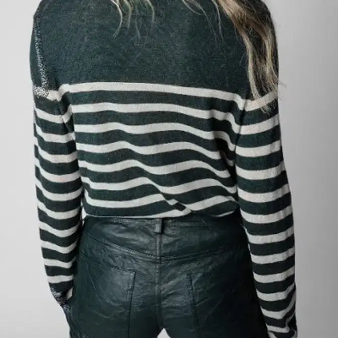 [BUNJANG] Zadig & Voltaire Cashmere Bead Knit Sweater / 쟈딕앤볼테르 캐시미어 비즈 니트 새상품