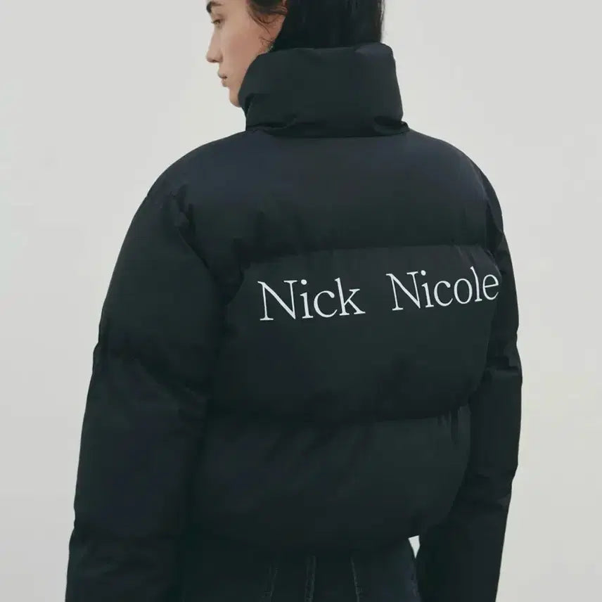 [BUNJANG] Nick & Nicole Black Crop Padded Jumper / 닉앤니콜 블랙 크롭 패딩 점퍼(새상품)