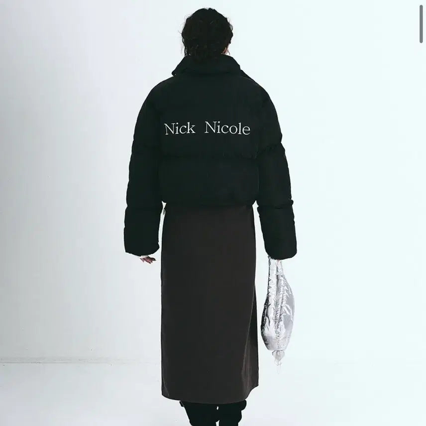[BUNJANG] Nick & Nicole Black Crop Padded Jumper / 닉앤니콜 블랙 크롭 패딩 점퍼(새상품)