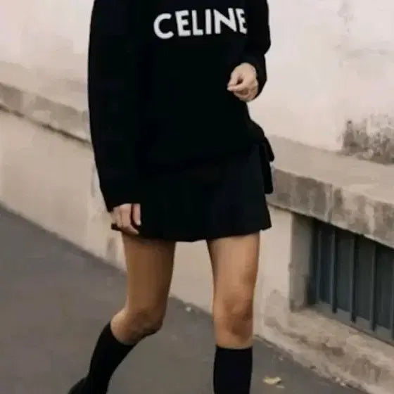 [BUNJANG] Celine Oversized Sweater XS Black / 셀린느 오버사이즈 스웨터 니트 XS 블랙 xs