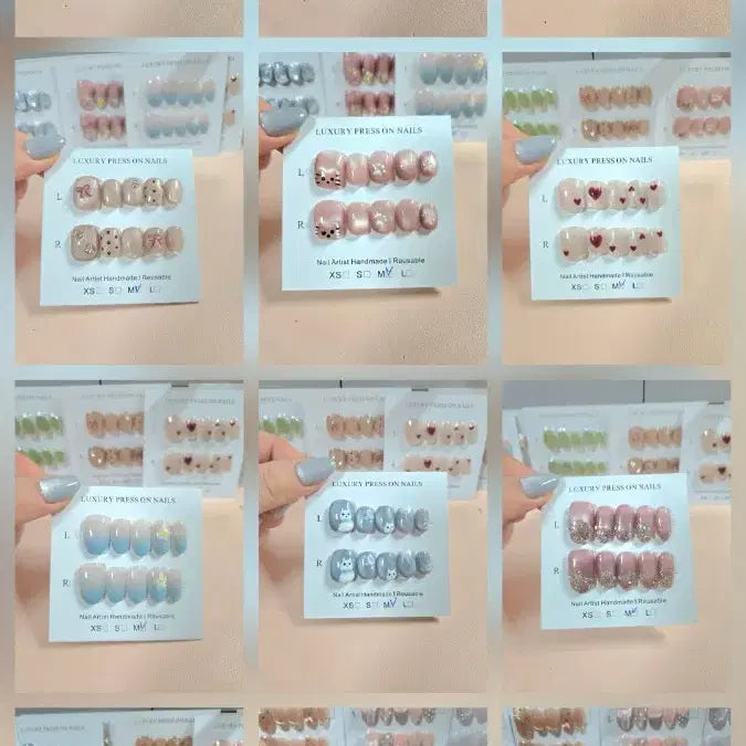 [BUNJANG] Handmade Nail Tip Set / 4번 핸드메이드 수제 네일팁 구경오세요