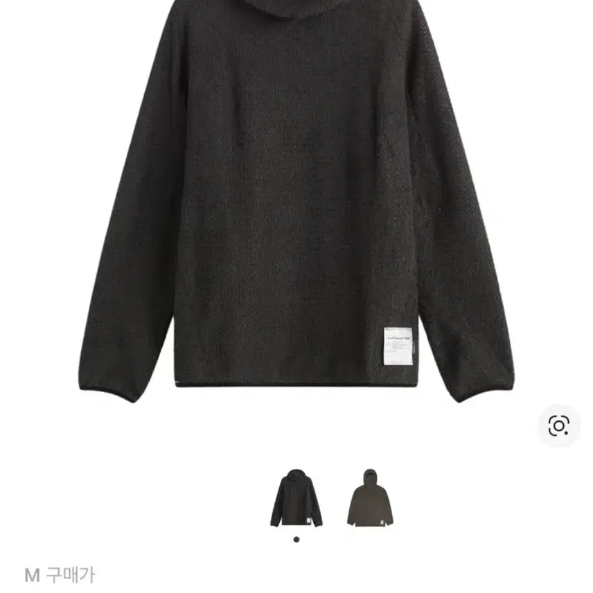 [BUNJANG] Satisfy Fuzz Fleece AD Light Hood Phantom M / (새상품) 새티스파이 퍼즈플리스 AD 라이트 후드 팬텀 M