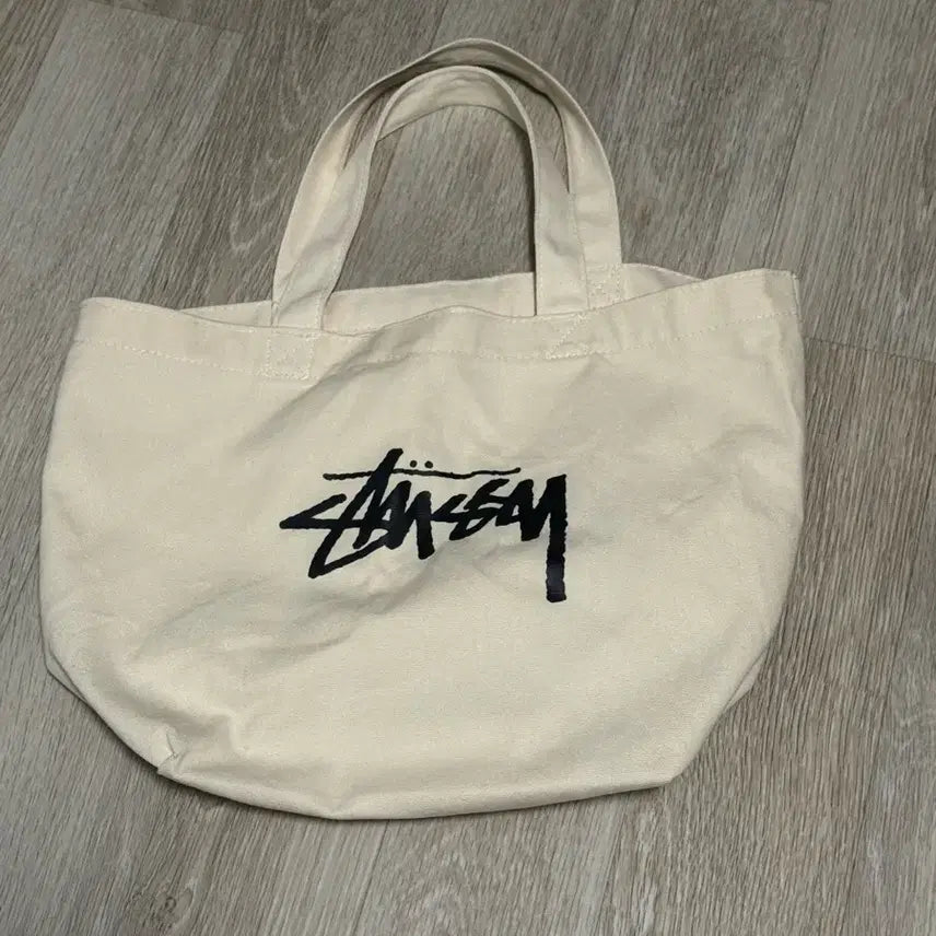 [BUNJANG] Stussy Basic Tote Bag Ivory / 스투시 베이직 토트백 아이보리