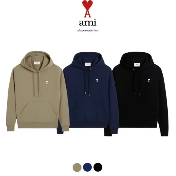 [BUNJANG] AMI Small Heart Hoodie White Logo / 아미 스몰하트 후드 (화이트로고)