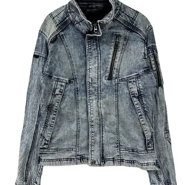 [BUNJANG] M CODURA Biker Denim Jacket / [M] CODURA 코듀라 바이커 데님집업자켓