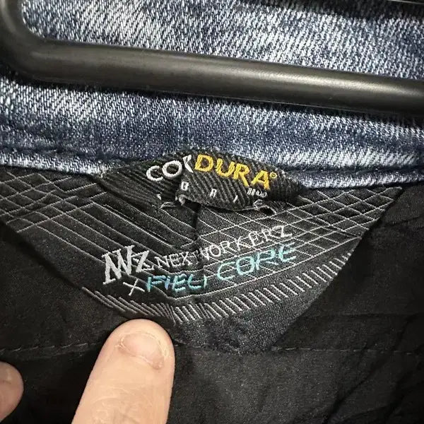 [BUNJANG] M CODURA Biker Denim Jacket / [M] CODURA 코듀라 바이커 데님집업자켓