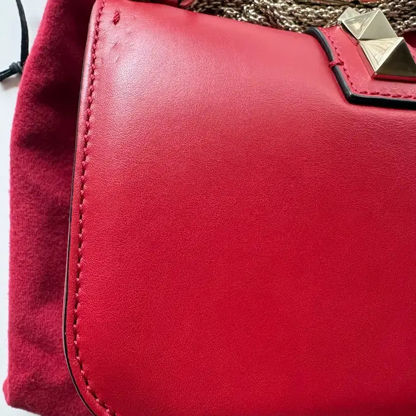 [BUNJANG] Valentino Rockstud Chain Bag Red / 발렌티노 락스터드 체인백 레드 풀구성 상태좋음